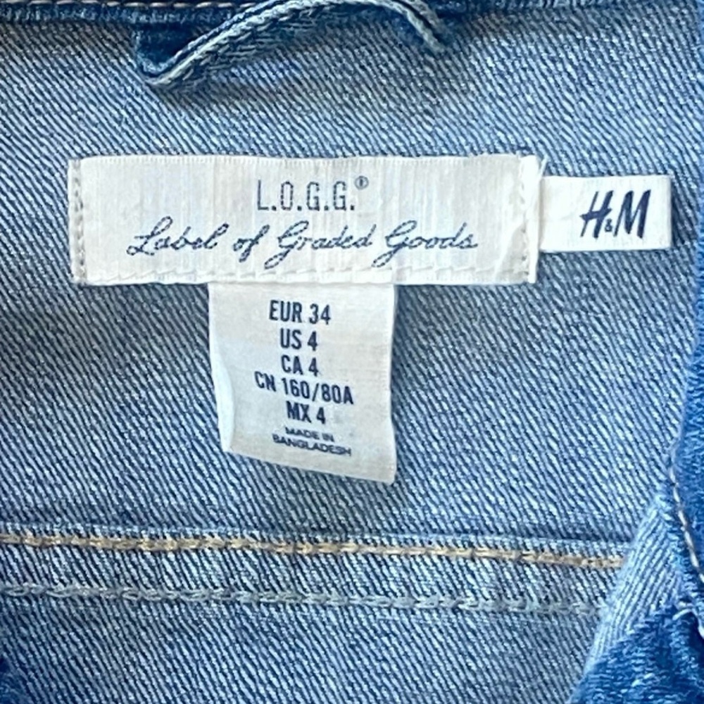 H&M Distressed Jean Jacket - Picture 7 of 8